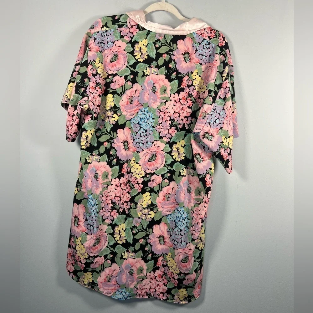 Victoria’s Secret Vintage Gold Label Floral Nightgown Mini Button Front M/L